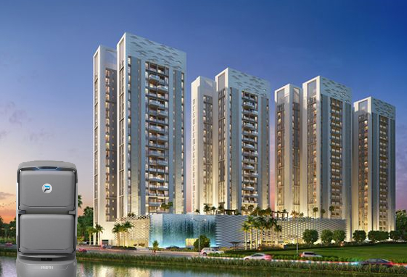 i Assist Serving Robot for Luxury Residential Tower